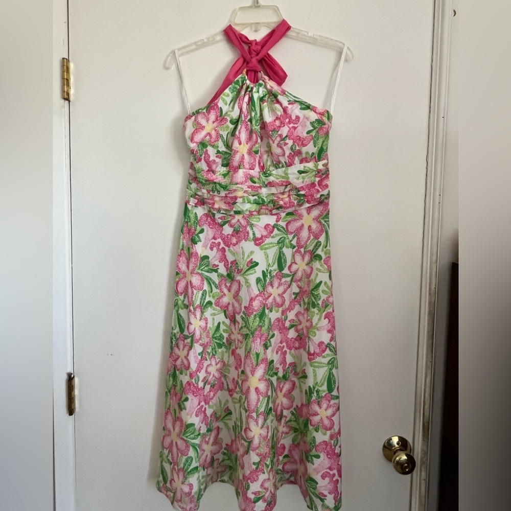EUC Lilly Pulitzer Laurel halter dress 8
